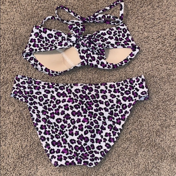 Purple Cheetah Delia’s Bikini - Picture 2 of 2